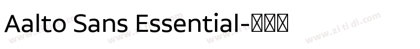 Aalto Sans Essential字体转换 Aalto Sans Essential字体转换
